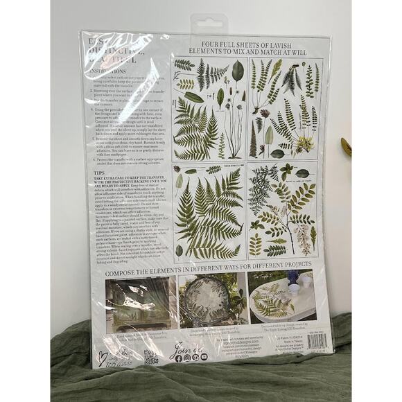 Fronds - IOD Transfer Pad - Four 12"x16" Sheets - Brand New - Picture 2 of 2